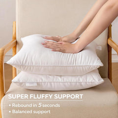 20x20 Decorative Pillow Inserts, Set of 2, White Square Pillow Inserts 07FC0E-D4 - KOEEK