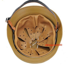 Military German WW2 M35 Steel Helmet Army Field Helmet Motorcycle Hat Tan Color 07FC0E-D4 - KOEEK