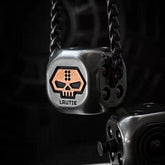 Black Technology Metal Dice luck Pendant EDC Necklace Knife Pendant Men Boy Toy 07FC0E-D4 - KOEEK