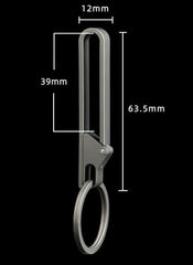 Titanium Alloy Key Buckle Belt Waist Hanging Keychain EDCTool with 25mm Key Ring EDC - KOEEK