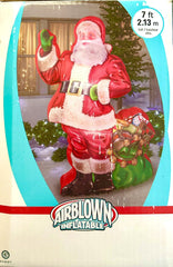 Classic Santa Inflatable with LED lights, by Gemmy, 7 ft tall GEMMY - KOEEK