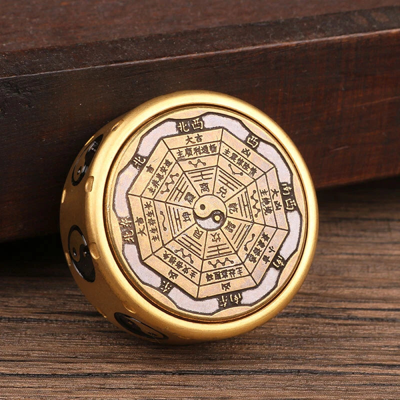 Brass Creative Fidget Spinner Brass Hand Spinner Pocket Decompression EDC Toy 07FC0E-D4 - KOEEK
