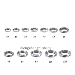 1000Pcs/ Pack Stainless Steel Heavy Duty Fishing Split Rings Big Game Saltwater 07FC0E-D4 - KOEEK