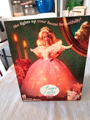 1993 Mattel #10610 Angel Lights Barbie Doll Christmas Tree Topper Ltd Ed NIB BARBIE - KOEEK
