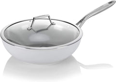 12-inch ceramic nonstick skillet/wok, (PTFE and PFOA free inside and out) 07FC0E-D4 - KOEEK