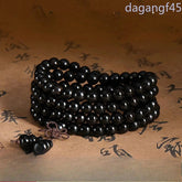 6mm Chinese Retro Ebony Prayer Beads Bracelet Handmade Hand String Decoration 07FC0E-D4 - KOEEK