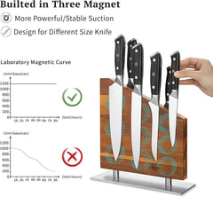 Magnetic knife block (without knife), magnetic universal holder, knife holder 07FC0E-D4 - KOEEK
