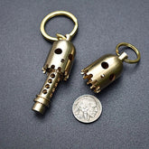 Brass Pendant Ghost Style Umbrella Rope Lanyard Knife Bead DIYAccessories EDC 07FC0E-D4 - KOEEK