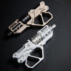 QT-3000 Revolver Magnetic Push Slider Gun Spinner Button fingertip Gyro EDC Toy 07FC0E-D4 - KOEEK