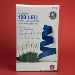 GE 100 Count StayBright Warm White LED String Christmas Lights **6 BOXES** GE - KOEEK