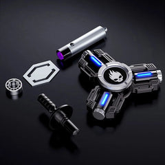 Mechanical Armor Glowing Fidget Spinner EDC Metal Fidget Toys ADHD Hand Spinner 07FC0E-D4 - KOEEK