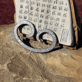 Damascus Pattern Steel Pocket Keychain Buckle EDC Car Motorcycle Quick Hook Tool 07FC0E-D4 - KOEEK