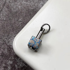 Titanium Keychain Parachute Cord Bead Pendant Knife Lanyard EDC Bead Zipper Head 07FC0E-D4 - KOEEK