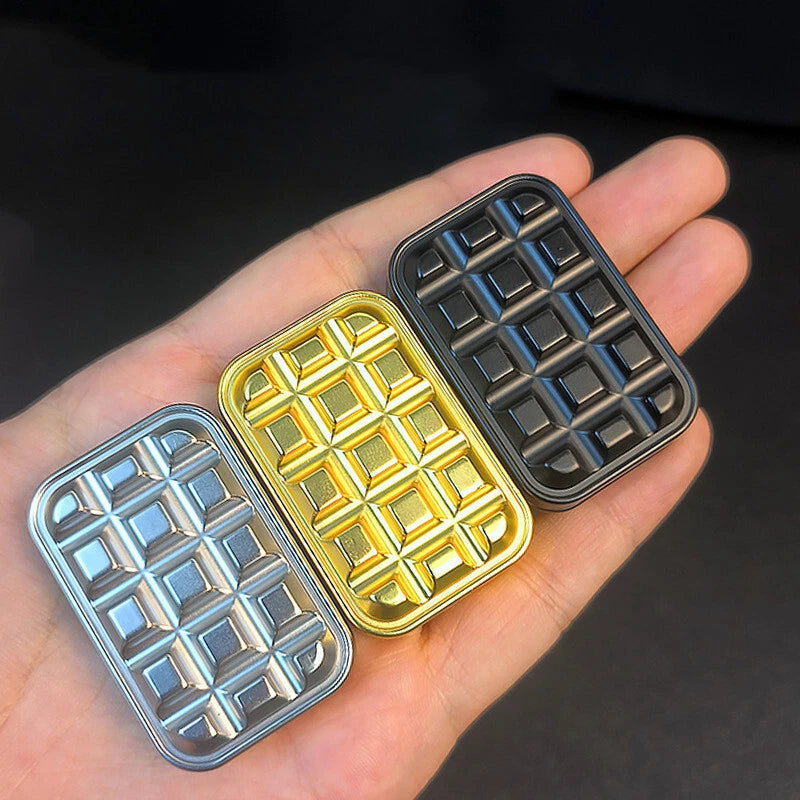 Trackless Fidget Slider Metal EDC Toy Push Card Stress Relief ADHD Office Toys 07FC0E-D4 - KOEEK