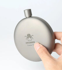 Pure Titanium Water Wine Coffee Tea Bottles Flasks Cans Portable Camping Tool 07FC0E-D4 - KOEEK
