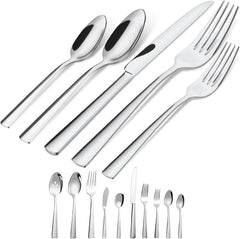 45-piece silverware set (serves 8), rust-resistant, dishwasher safe 07FC0E-D4 - KOEEK