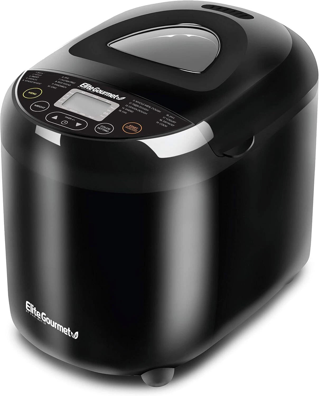 Programmable Toaster 3 Bread Sizes, 19 Menu Functions, 2 lbs, Black 07FC0E-D4 - KOEEK