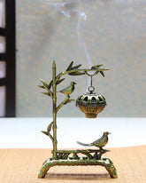 Bamboo Style Hanging Incense Burner Home Indoor Decor Chinese Censer 07FC0E-D4 - KOEEK