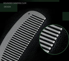 Titanium keychain Antistatic Comb Unique Fashion Comb Health Hair Hole Comb EDC EDC - KOEEK