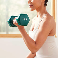 Vinyl coated dumbbell hand weights 07FC0E-D4 - KOEEK