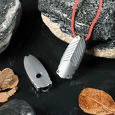 Titanium Safety Whistle Emergency Whistle Necklace Outdoor Hiking Survival EDC 07FC0E-D4 - KOEEK