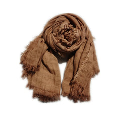 Men Unisex Acrylic Scarves Plain Colors Long Shawl Head Wrap Headscarf Muslim 07FC0E-D4 - KOEEK