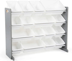 Extra Large Wooden Toy Organizer, Extra Large, Gray/White 07FC0E-D4 - KOEEK
