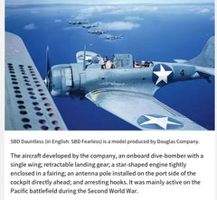 1:72 WW2 Douglas SBD Dauntless Bomber Aircraft Model Diecast Military Collection 07FC0E-D4 - KOEEK
