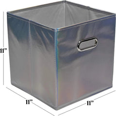 6-piece foldable cube storage box set – decorative foldable storage box 07FC0E-D4 - KOEEK
