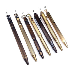 Solid Brass Bolt Action Ball Point Quality Pen Copper Art Craft Pocket EDC Gift2 07FC0E-D4 - KOEEK