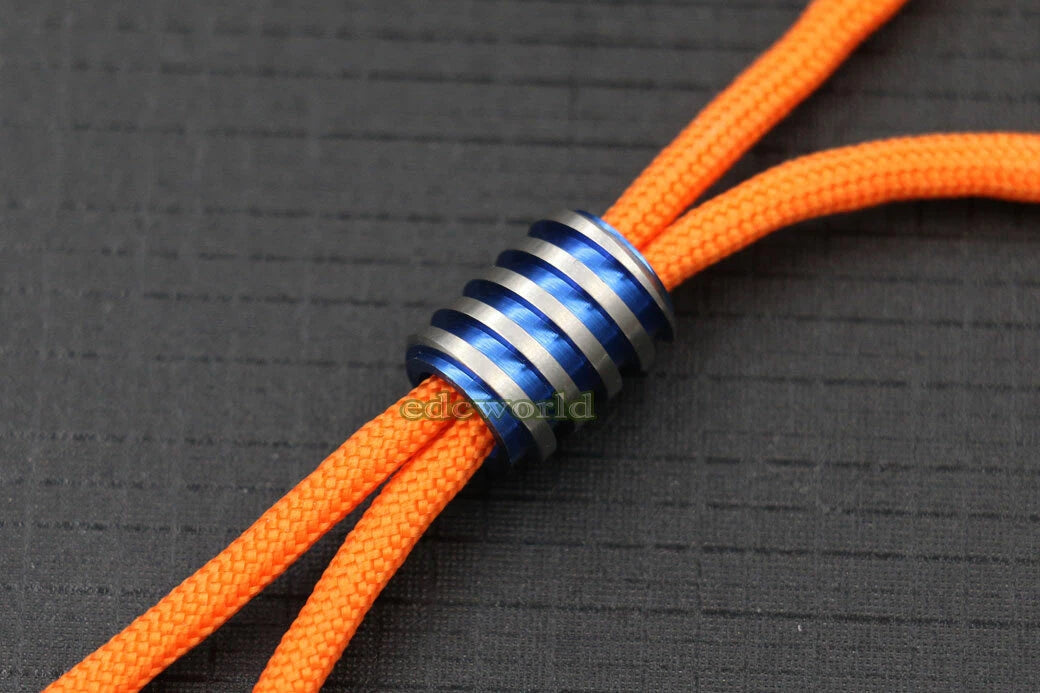 TC4 Titanium Alloy Lanyard Pendant Bead Key Parachute Cord DIY EDC Bead Tool EDC - KOEEK