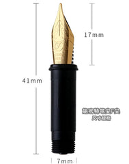 Titanium Alloy Fountain Pen Octagonal Pocket Student Office Business Pen 07FC0E-D4 - KOEEK
