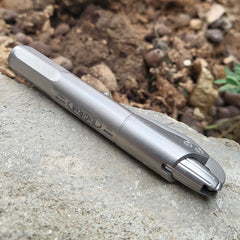 Titanium Alloy Pocket Siphon Pen Ball Pen Business Signature Gel Pen EDC Tools 07FC0E-D4 - KOEEK