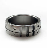 TC4 Titanium Alloy Ring CNC Made Men Women Finger Rings EDC Gift 07FC0E-D4 - KOEEK