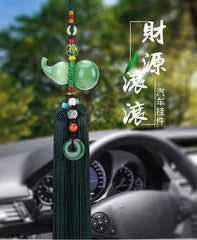 Glass Gourd Car Rearview Mirror Pendant Hanging Ornament Vehicle Interior Decor 07FC0E-D4 - KOEEK