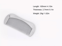 EDC Titanium keychain Antistatic Comb Unique Fashion Comb Health Hair Hole Comb 07FC0E-D4 - KOEEK