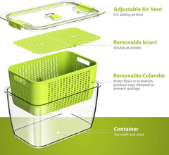 Fruit and vegetable storage box,set of 4 refrigerator storage containers 07FC0E-D4 - KOEEK