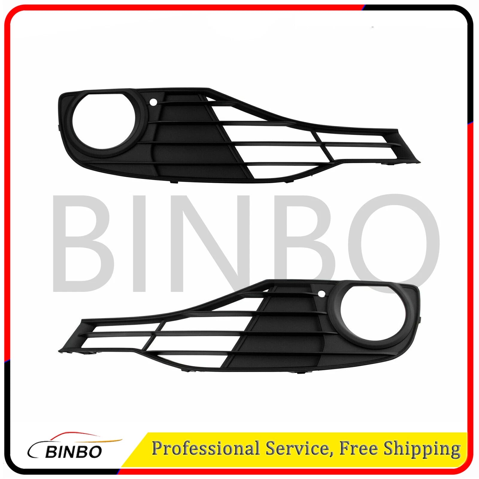 Fog Light Trims Left & Right Side Textured For 2012-2015 BMW 3 Series 07FC0E-D4 - KOEEK
