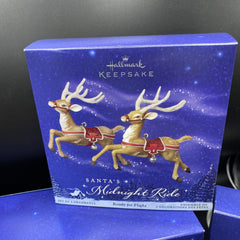 2005 Hallmark Santa’s Midnight Ride Complete Set ALL 5 Dash Away + Reindeer HALLMARK - KOEEK