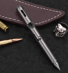EDC TC4 Titanium Alloy Signature Pen Pocket Multi-purpose Tool Ballpoint Pen 07FC0E-D4 - KOEEK