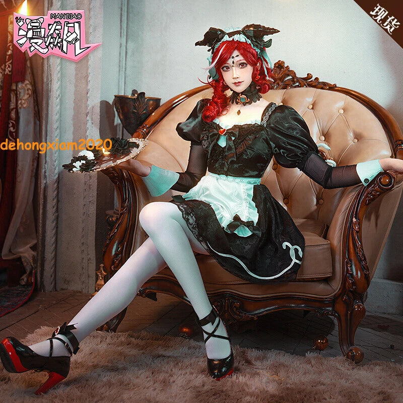 Identity V Priestess Cosplay Costume Fiona Gilman Women Maid Dress Halloween 07FC0E-D4 - KOEEK