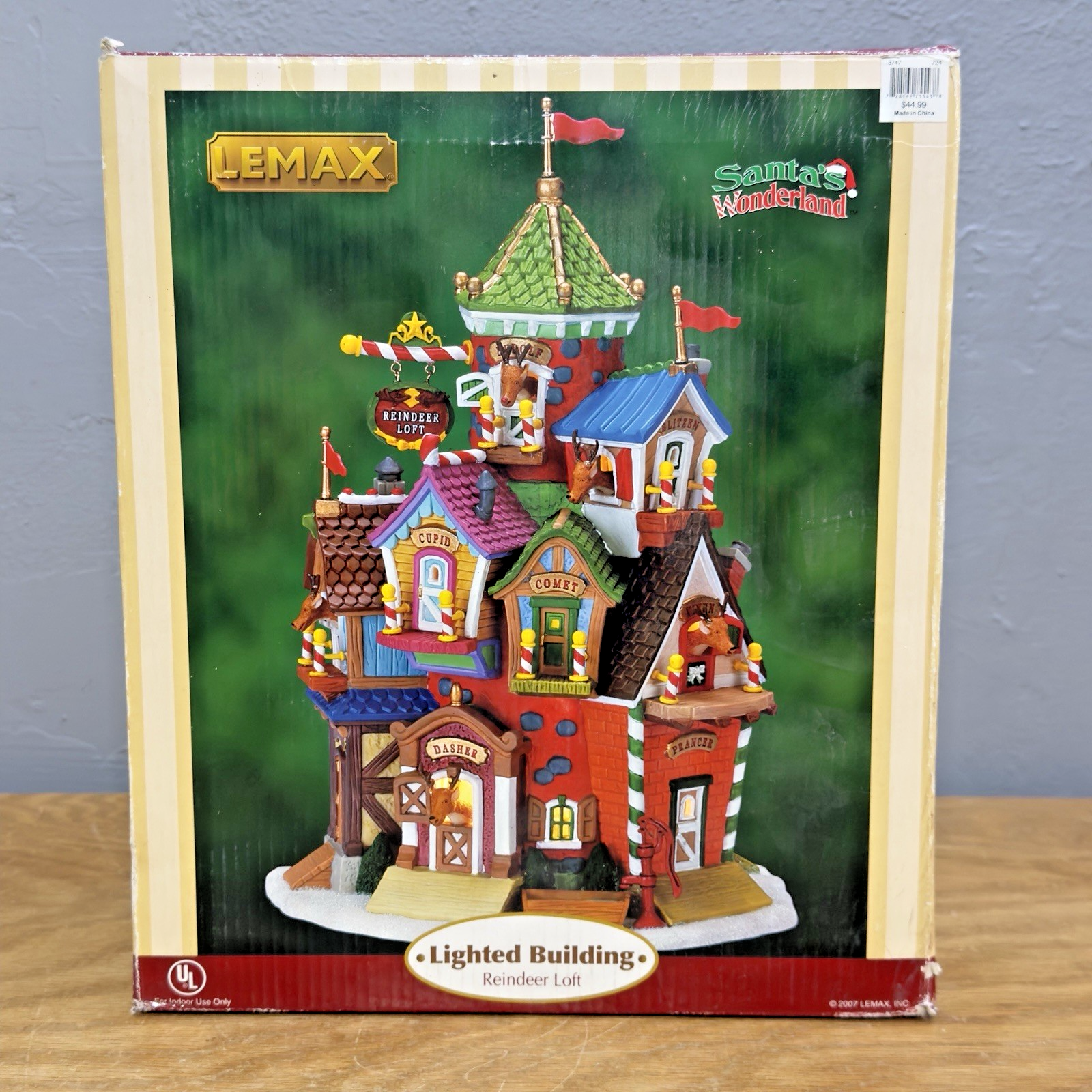 2007 Lemax Village Collection 75543 Lighted Reindeer Loft Christmas Village LEMAX - KOEEK
