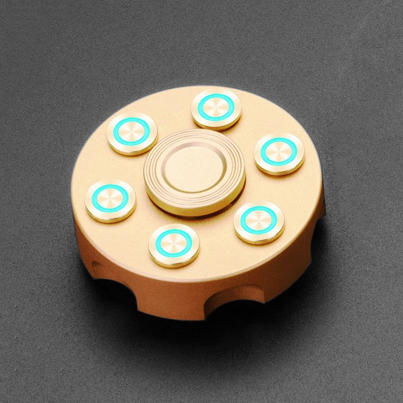 Revolver Clip Luminous Fidget Spinner EDC Metal Hand Spinner Adult Fidget Toys 07FC0E-D4 - KOEEK