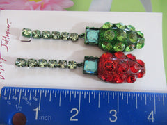 NWT Betsey Johnson AUTHENTIC Jingle Bell Christmas Lights Glass Drop Earrings BETSEY JOHNSON - KOEEK