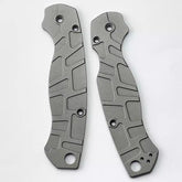 Aluminum Alloy Radial Stria Scales for Spyderco C81 Paramilitary 2 C81 Para2 PM2 07FC0E-D4 - KOEEK