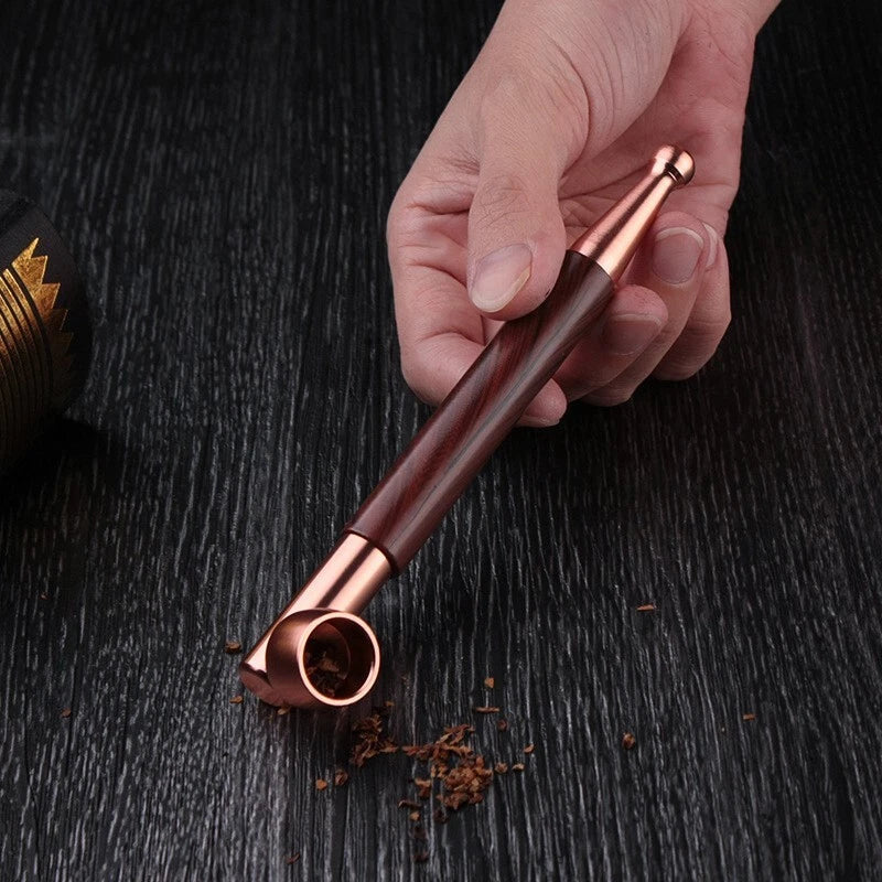 1pcs Metal Rose Gold Color Smoking Pipe Creative Pipes Aceessories Tobacco Pipe 07FC0E-D4 - KOEEK