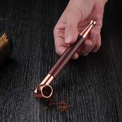 1pcs Metal Rose Gold Color Smoking Pipe Creative Pipes Aceessories Tobacco Pipe 07FC0E-D4 - KOEEK