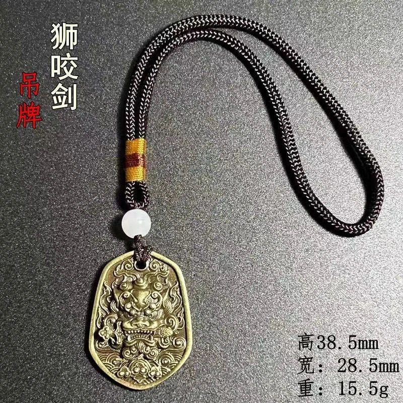 Necklace Pendant Car Accessory Keychain Decorative Pendant Lion Necklace 07FC0E-D4 - KOEEK