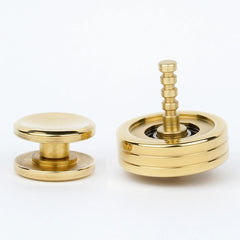 2 in 1 Stainless steel Spinning Top Finger Spinner Fidget Ceramic Bead EDC Toy 07FC0E-D4 - KOEEK