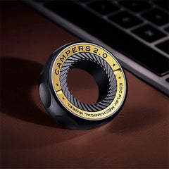Ratchet Fidget Ring Metal Mechanical Fidget Toys Portable Fingertip EDC Spinner 07FC0E-D4 - KOEEK